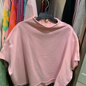 Frank & Eileen Soft Pink Crop Sweatshirt